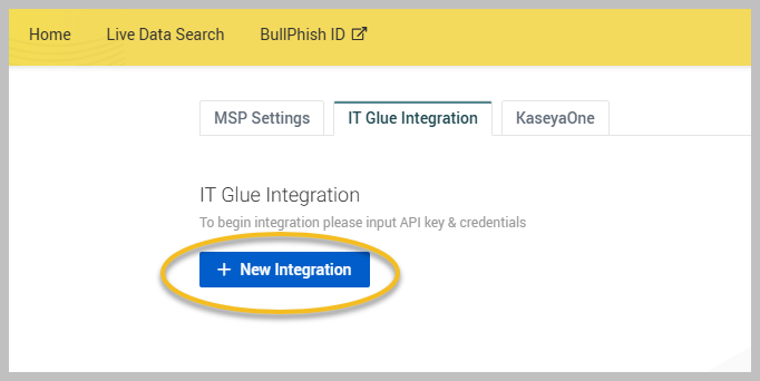 Configuring IT Glue integration with Dark Web ID