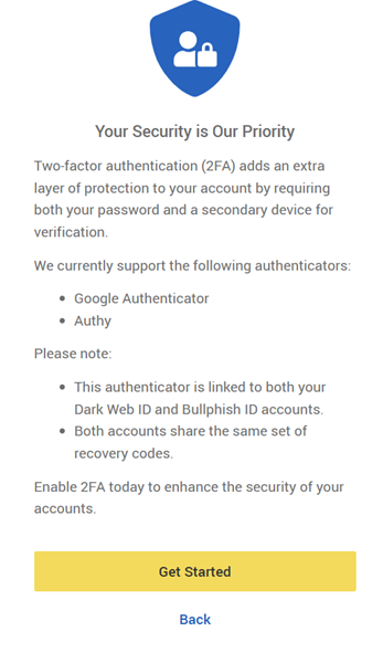 Resetting another administrator's 2FA Settings